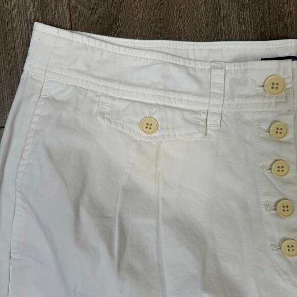 J Crew Pleated Button Front Chino Shorts US Women's 14 Plus New - Picture 7 of 8